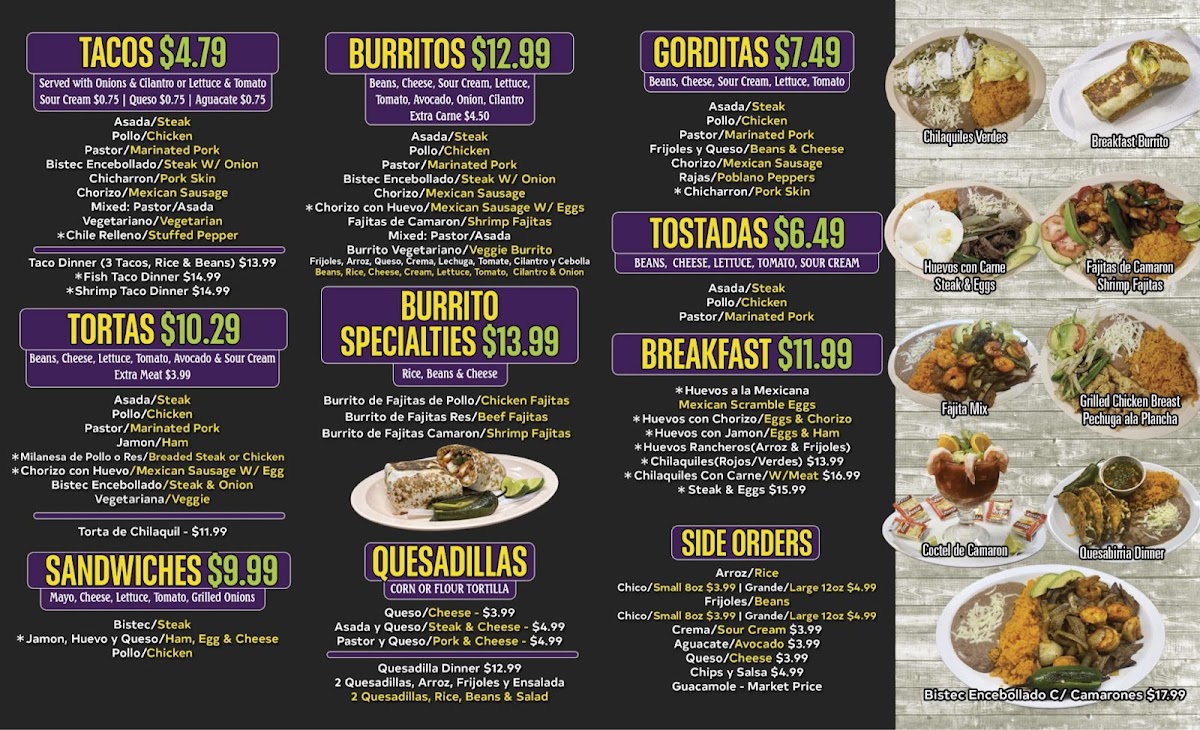Taqueria El Heredero II Menu - Image 1