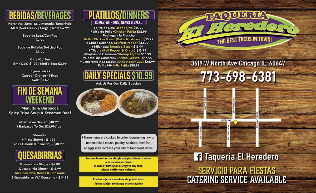 Taqueria El Heredero II Menu - Image 2